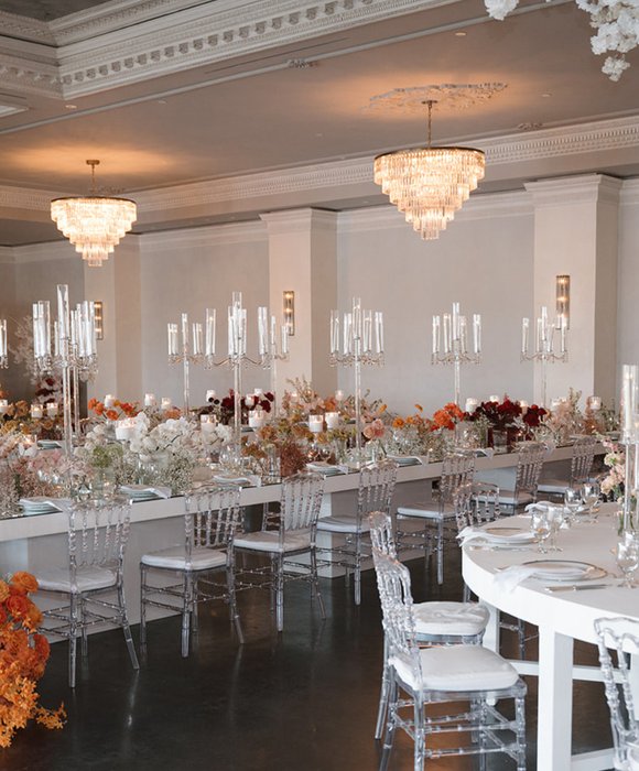 Cultural event table setup